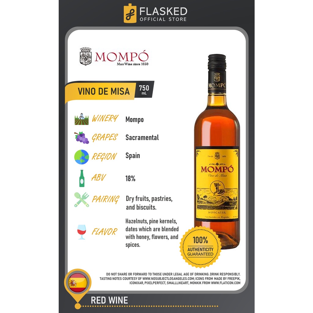 Mompo Vino De Misa - Mass Wine 750mL | Shopee Philippines