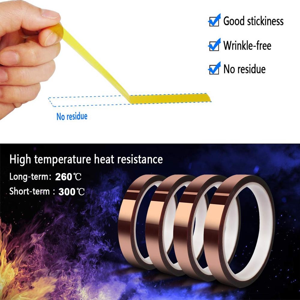 33M Kapton Tape Adhesive High Temperature Heat Resistant Polyimide Sublimation Shopee Philippines