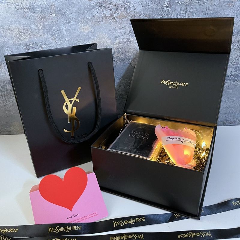Ysl Counter Original Ysl Paper Bag Gift Bag Packing Bag Blank Gift Box