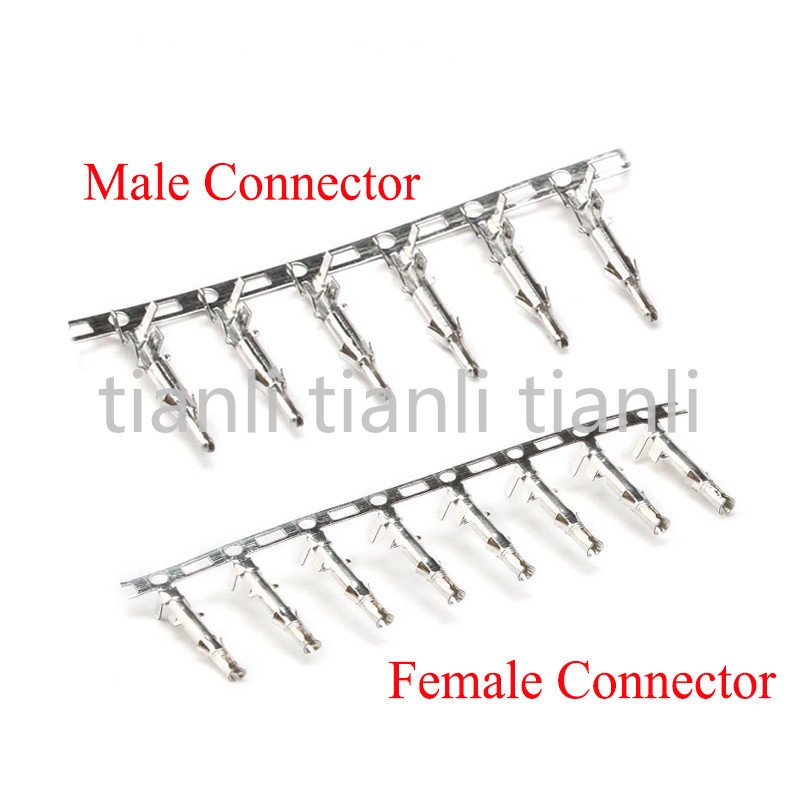 100Pcs Tamiya Connector EL4.5 Pitch 4.5mm Female Male Crimps Terminal