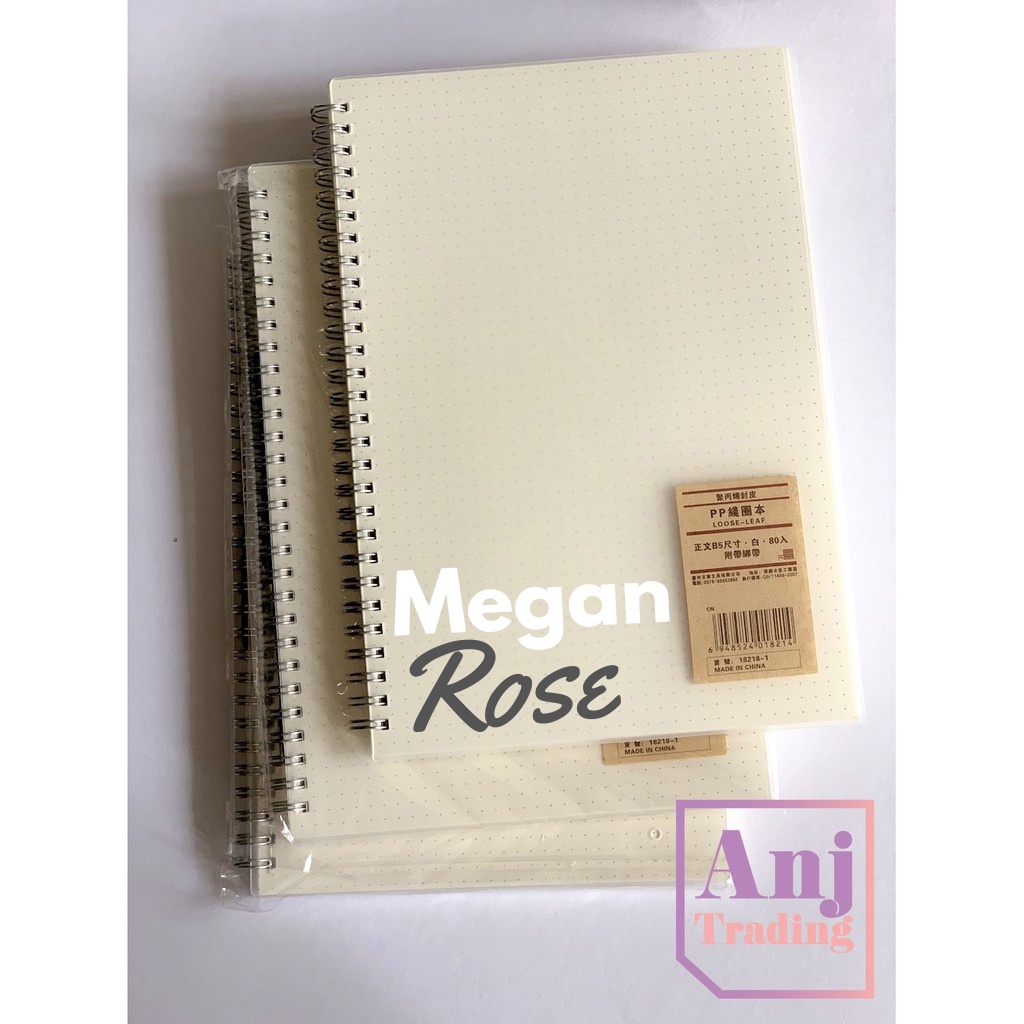 Dotted Bullet B5 size Journal Notebook Spiral with Rope PERSONALIZE ...
