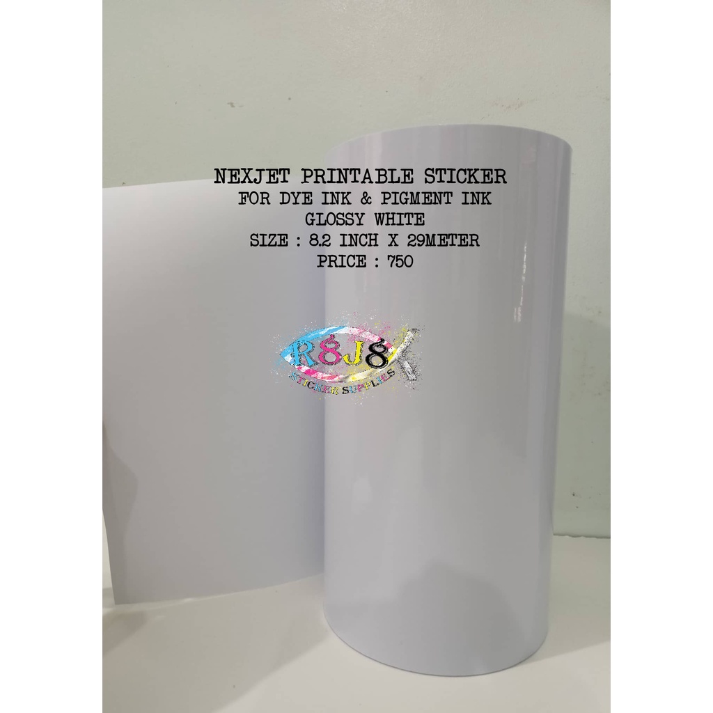 NEXJET Printable Vinyl Sticker Roll ( Dye ,Pigment,Semisol ) #NJPM ...