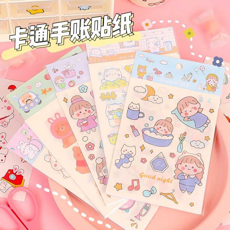 Combo of 4 Korean Style Cute Bear Stickers | Shopee Philippines