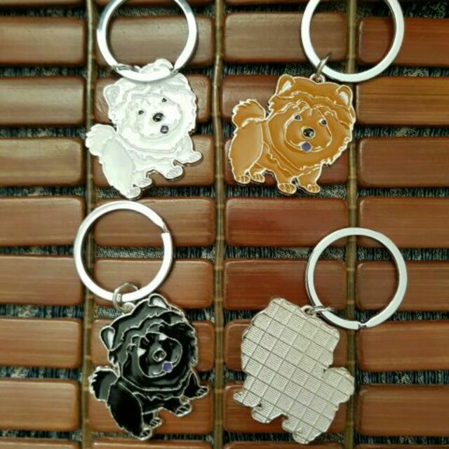 Chow Chow Keychain Bag Car Accessories Key Chain Decor