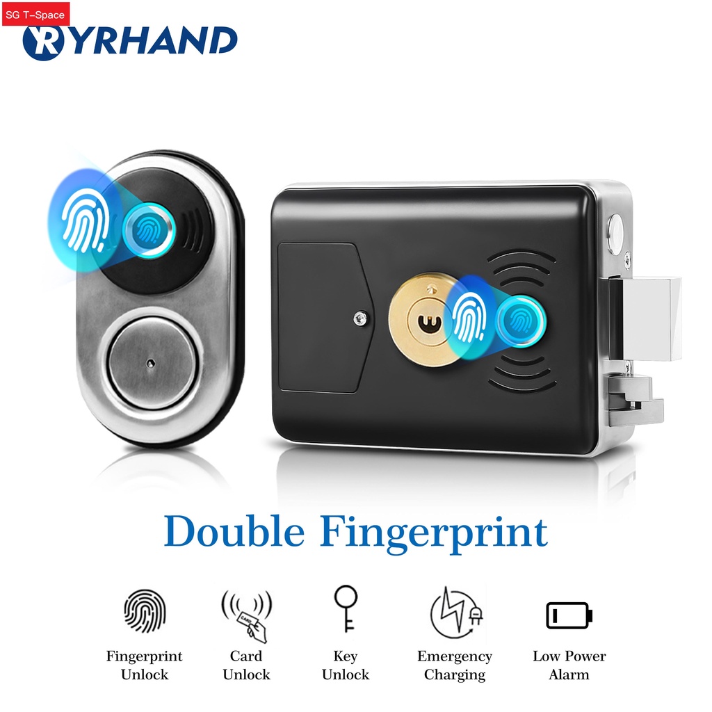 Intelligent biometric fingerprint door locks Outdoor Gate IC Card