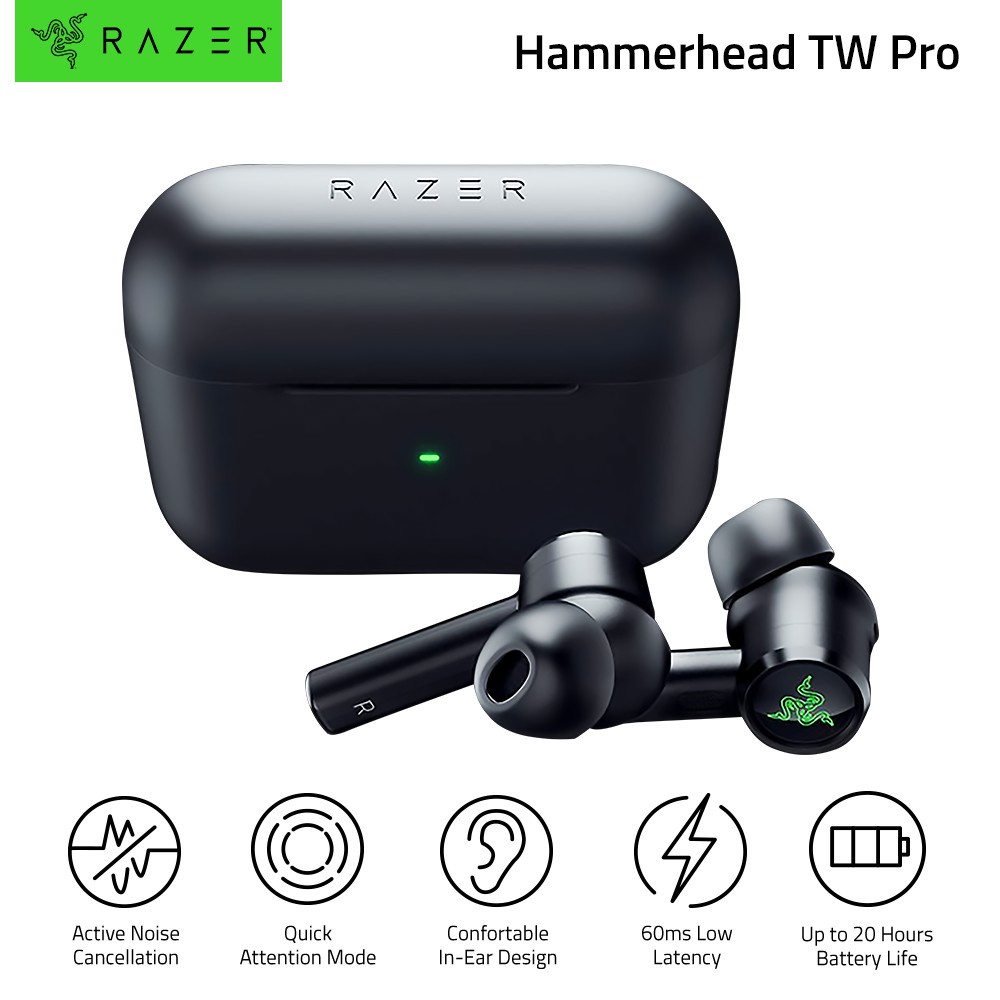 HVJK 【 Immediate shipment 】Razer Hammerhead True Wireless Pro THX ...