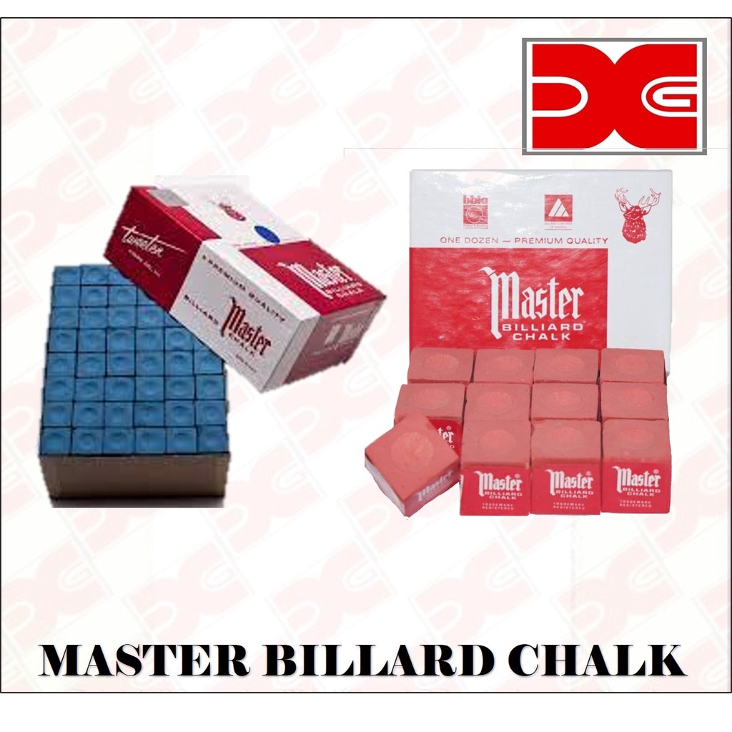 TISA MASTER BILLARD CHALK ( ORD. BLUE AND ORIG. RED) PRICE PER PIECE