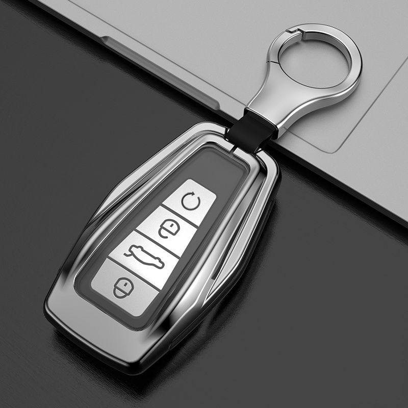 Alloy+TPU Car Remote Key Case Cover for Proton X50 Geely Emgrand X7 EX7