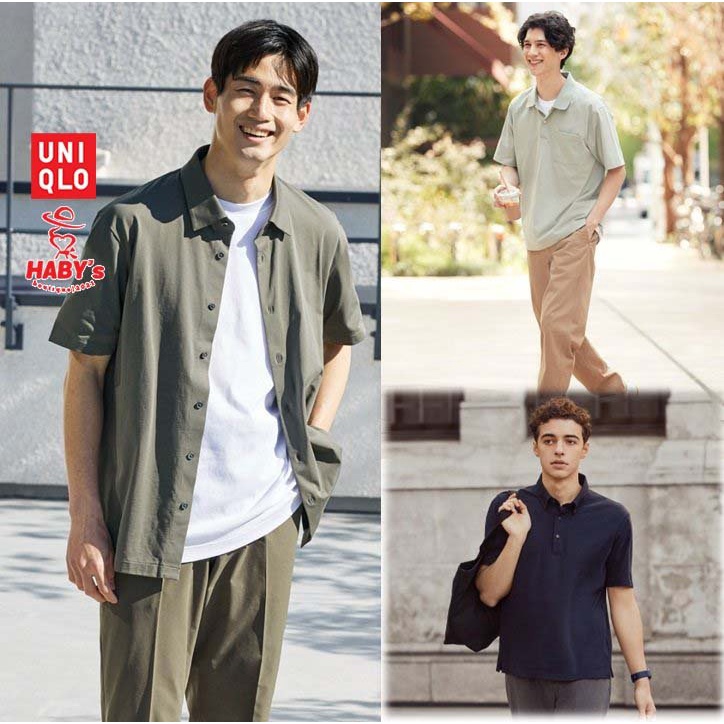 Uniqlo JAPAN _ MEN POLO Shirt [AIRism] Short Sleeve MEN AIRism Short Sleeve  POLO Shirt