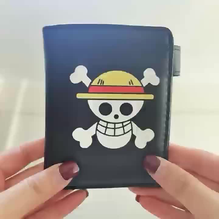 COD Monky D Luffy Men's Short Wallet Card Holder Purse Manga Pirates ...