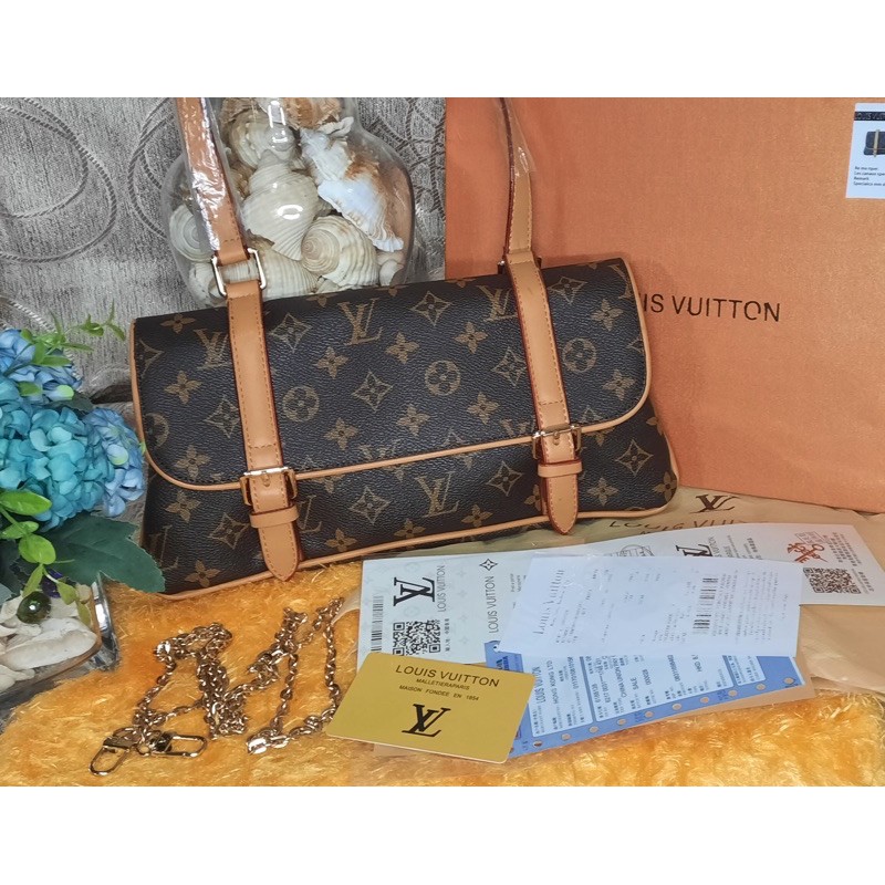 LOUIS VUITTON Monogram Canvas Marelle MM Shoulder Bag