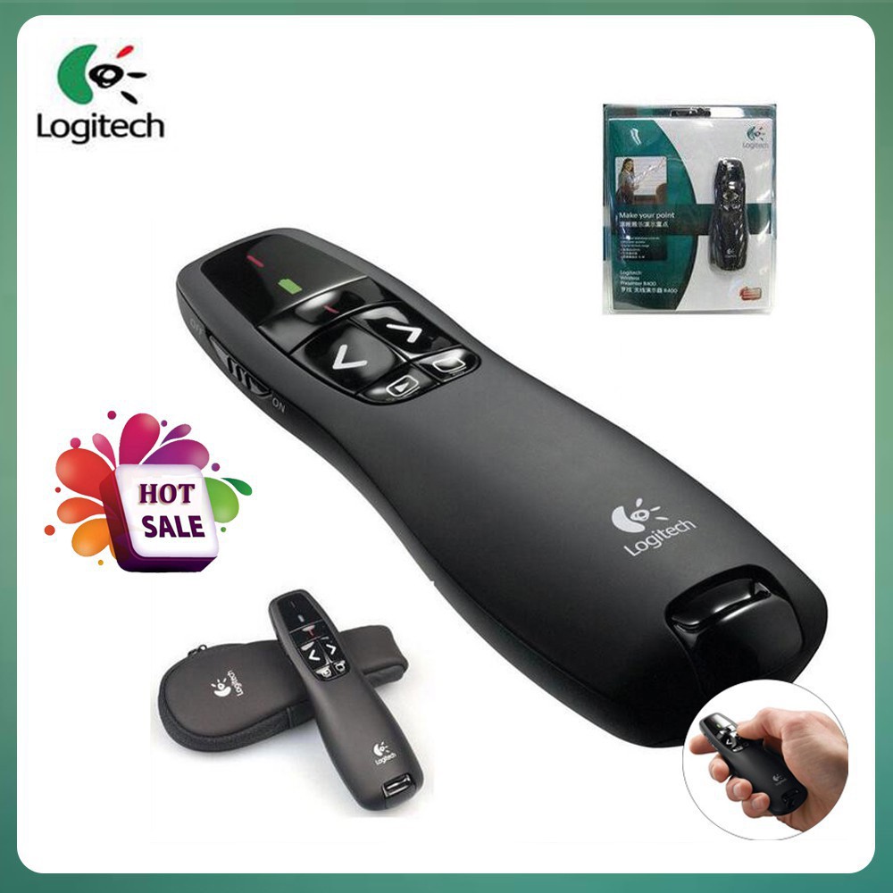 Logitech R400 Wireless Presenter With Red Laser Red Laser Pointer PPT ...