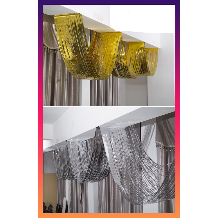 Js CEILING WAVE FOILCURTAIN 32cm X 450cm | Shopee Philippines