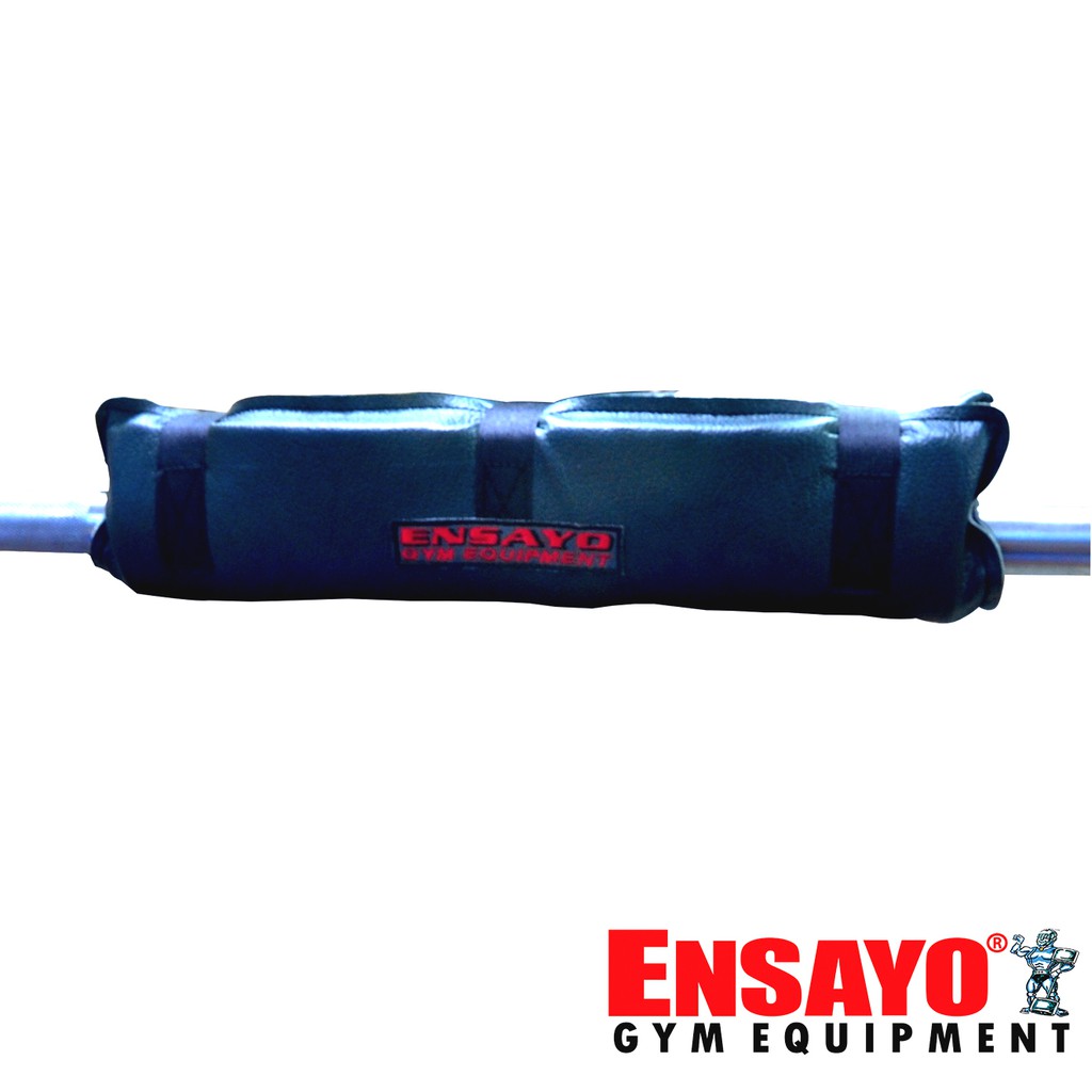 ENSAYO Leather SQUAT PAD For Barbell Wrap Non Slip Thick Hip Thrust Pads Bars Protection Strap Wraps