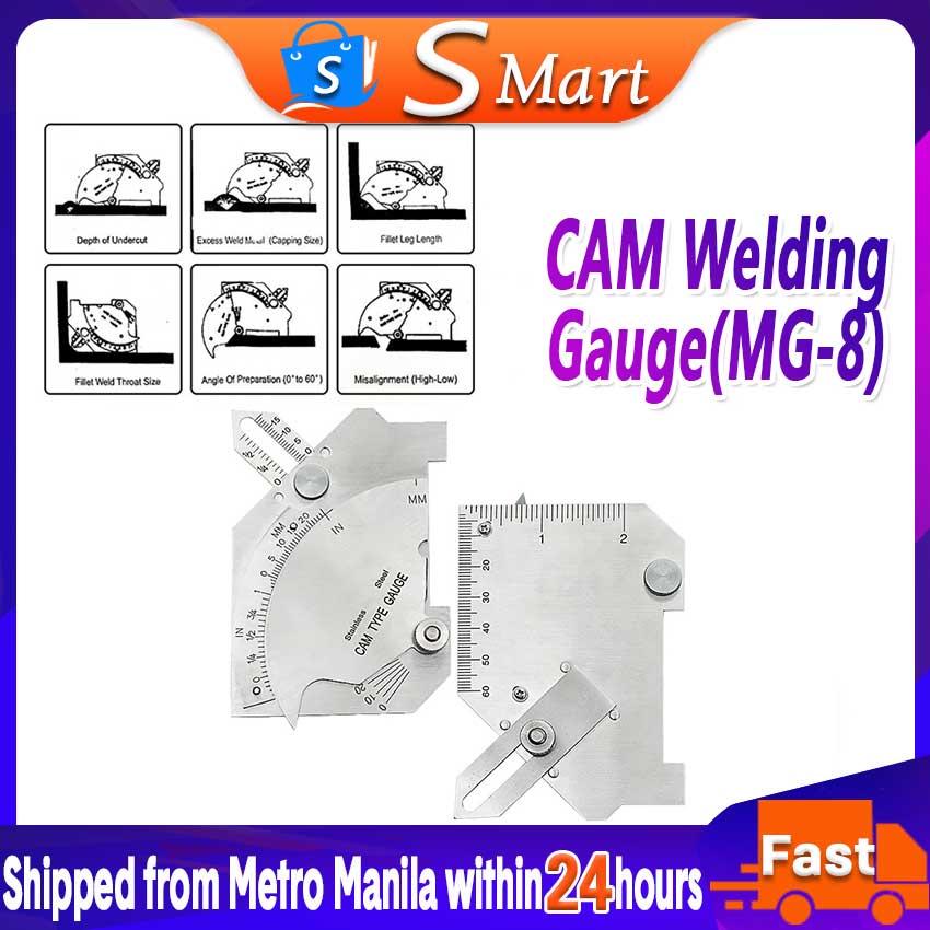 MG8 Bridge Cam Welding Gauge Stainless Steel gauge Welding Gauge Test Ulnar Welder Inspection