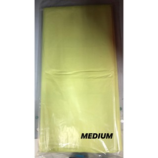 1roll Plain Trash Bag, Yellow PE Large Thick Disposable Garbage Bag For  Household