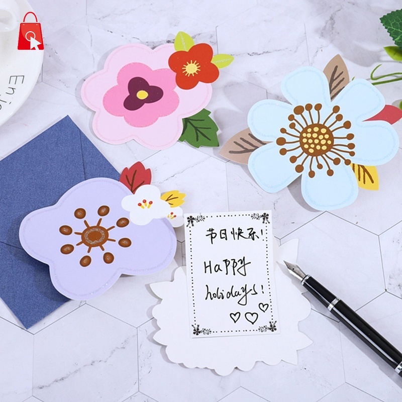 Flower simple ins style greeting card three-dimensional children's ...