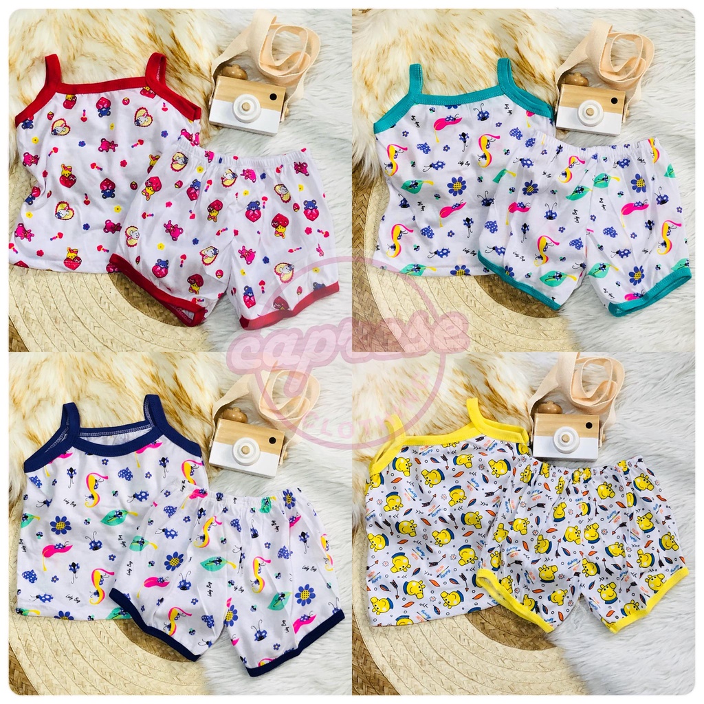 Infant / Baby Printed Pambahay Girls Terno 0-6 Months | Shopee Philippines