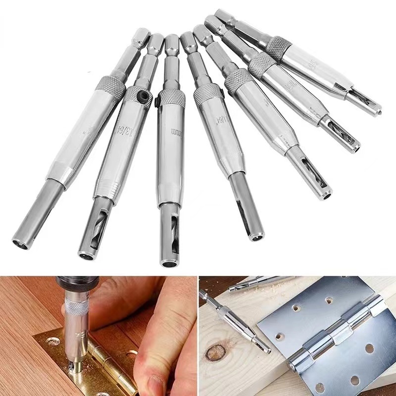 Drill Bit Set Hole Puncher Hinge Tapper For Doors Self Centering ...
