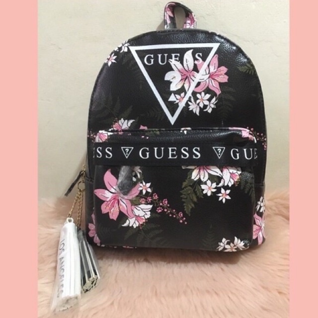 Guess floral online backpack