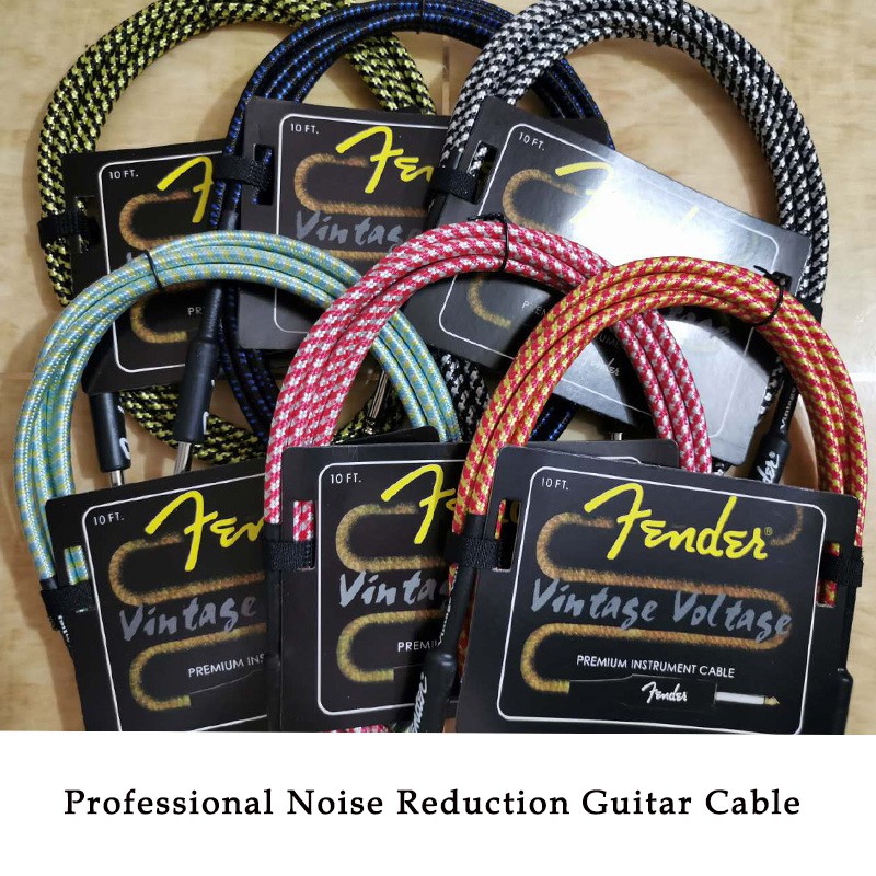 Fender Electric Guitar cable wire Cord Jack line Noise reduction bass