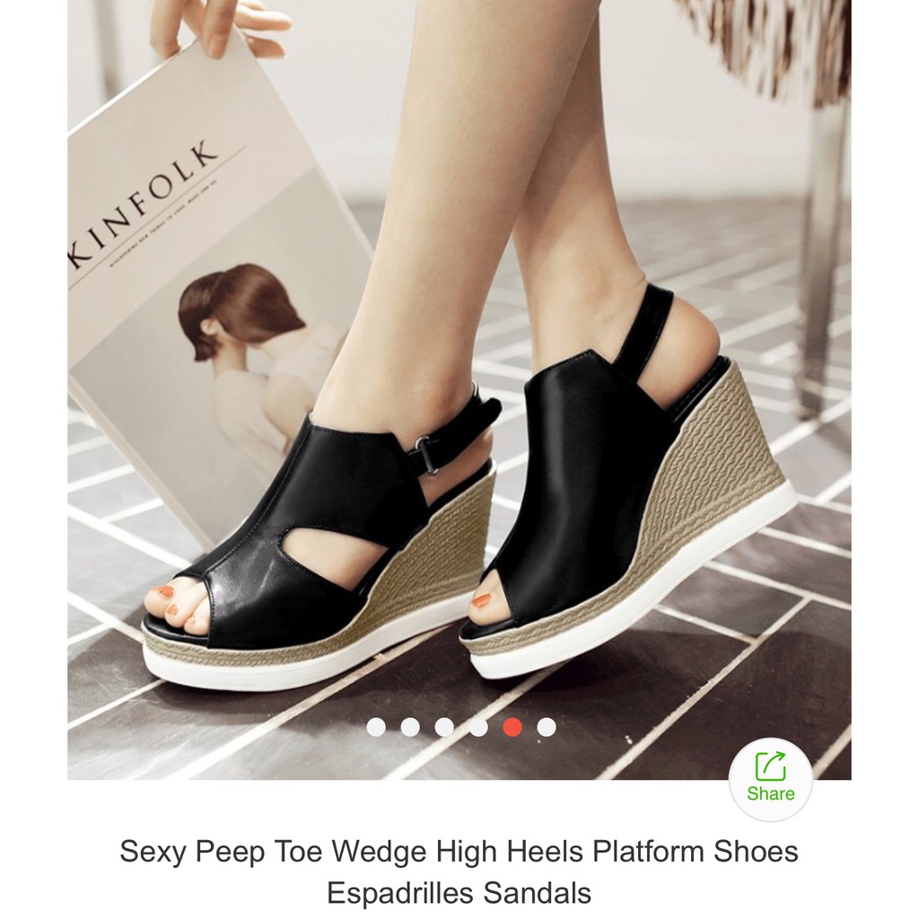 Shopee store wedge sandals