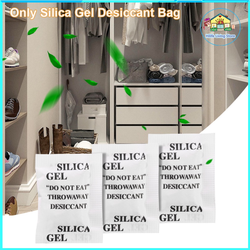 Silica Gel Desiccant Absorb Moisture Multipurpose Drying Agent Bags 1g