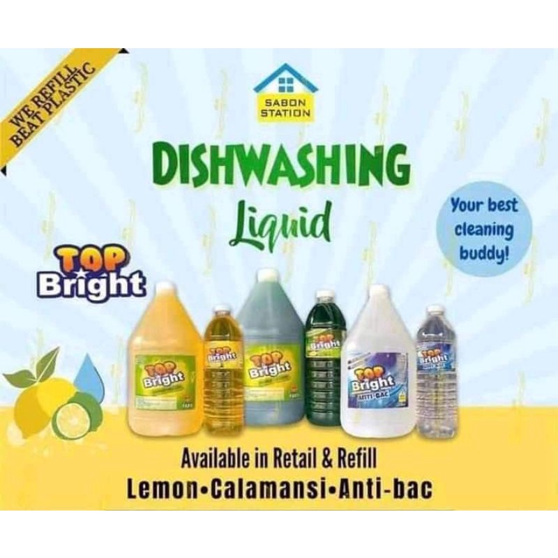 TOP BRIGHT Dishwashing Liquid 1 Liter Shopee Philippines