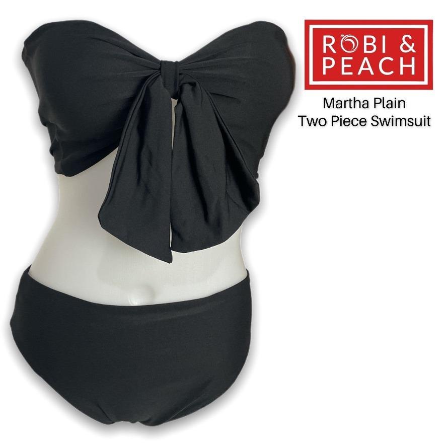 Robi & Peach: Martha Plain Ribbon Two Piece Bikini for Women| Plain ...