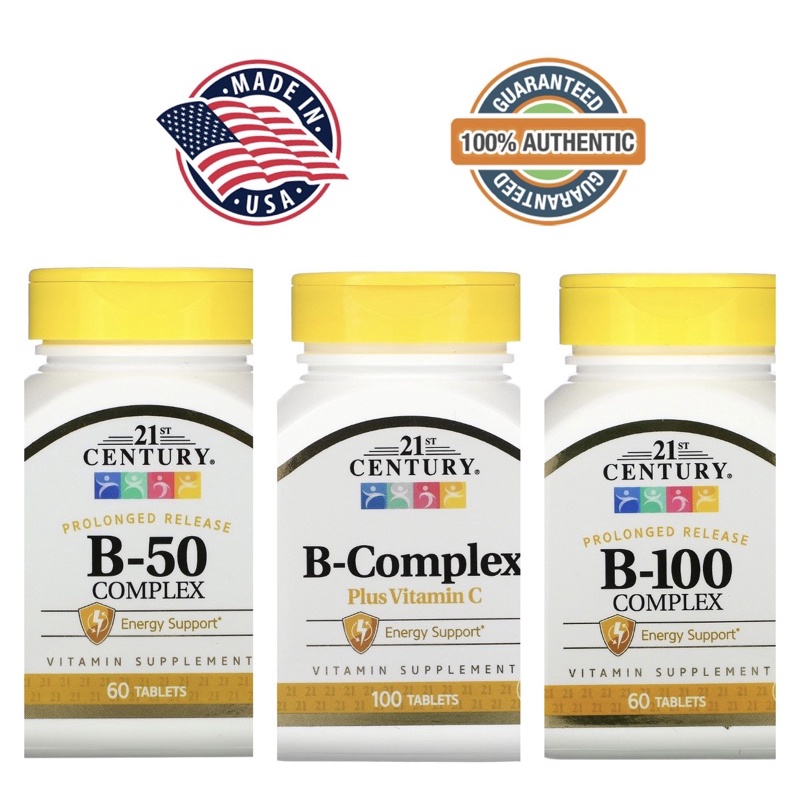 21st Century Vitamin B Complex, B-50 And B-100 | Shopee Philippines