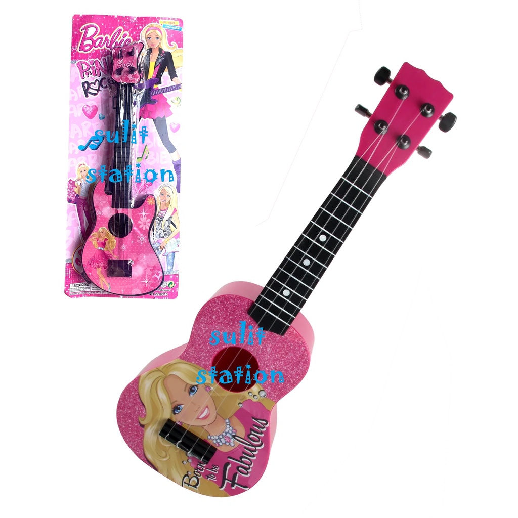 BARBIE GIRL TEN MUSICAL KIDS LEARNING TOY GUITAR MUSIC INSTRUMENT TOYS Shopee Philippines