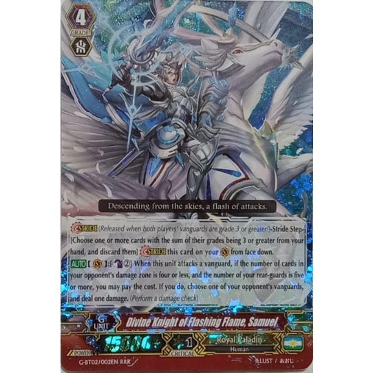 Cardfight Vanguard : Divine Knight of Flashing Flame, Samuel RRR ...