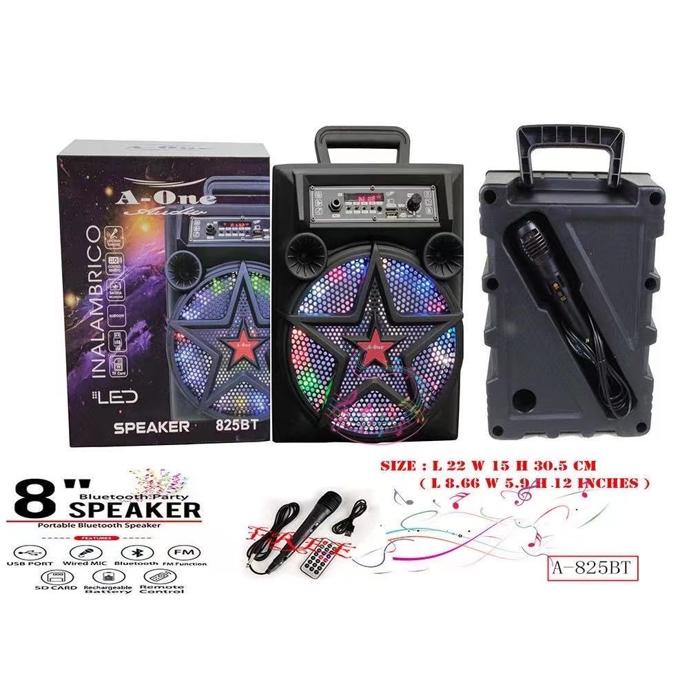 A-one Karaoke Super Bass wireless bluetooth speaker with LED light free ...