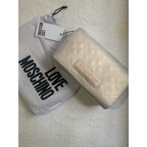Moschino Diamond Quilted Sling Bag Shopee Philippines