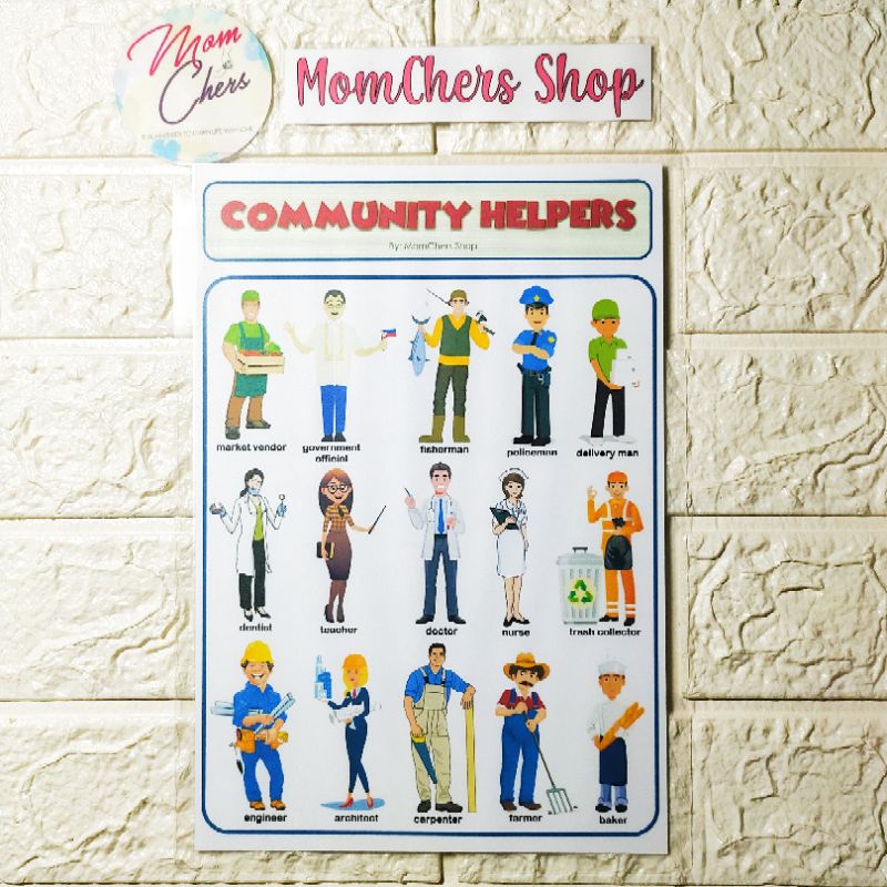 Laminated Educational Wall Charts for Kids A4-sized English | Shopee ...