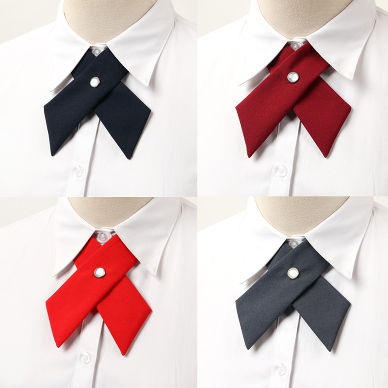 Unisex Men Women Girl Party Wedding Bow ties Fake Collar Solid Color ...