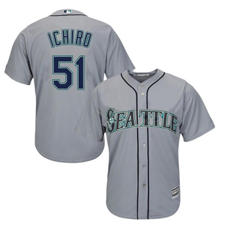 Ichiro Suzuki #51 Seattle Mariners Green PRINT BASEBALL JERSEY-XL - Jerseys  & Cleats, Facebook Marketplace
