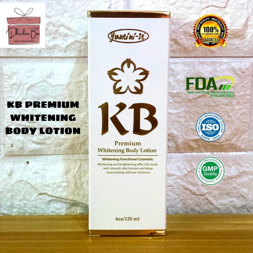 KB Premium Whitening Body Lotion 120ml FDA Approved Shopee Philippines