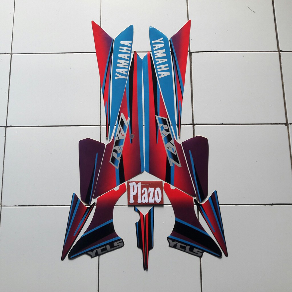 Blue yamaha rxz 1997 motorcycle sticker | Shopee Philippines