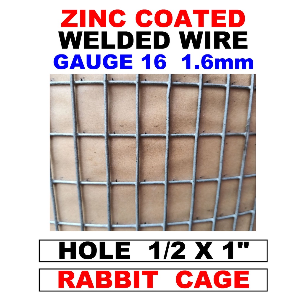 1 METER WELDED WIRE IDEAL FOR RABBIT GAUGE 16 1.6mm 1/2