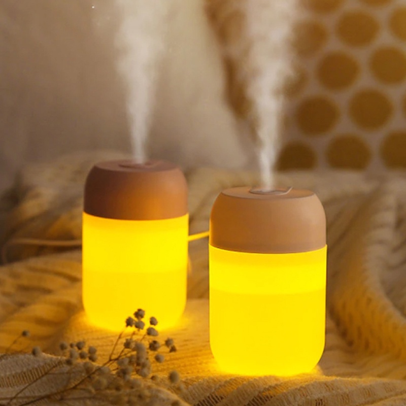 Humidifier Bedside Lamp 2 in 1 Tabletop Ultrasonic USB Nursing Light