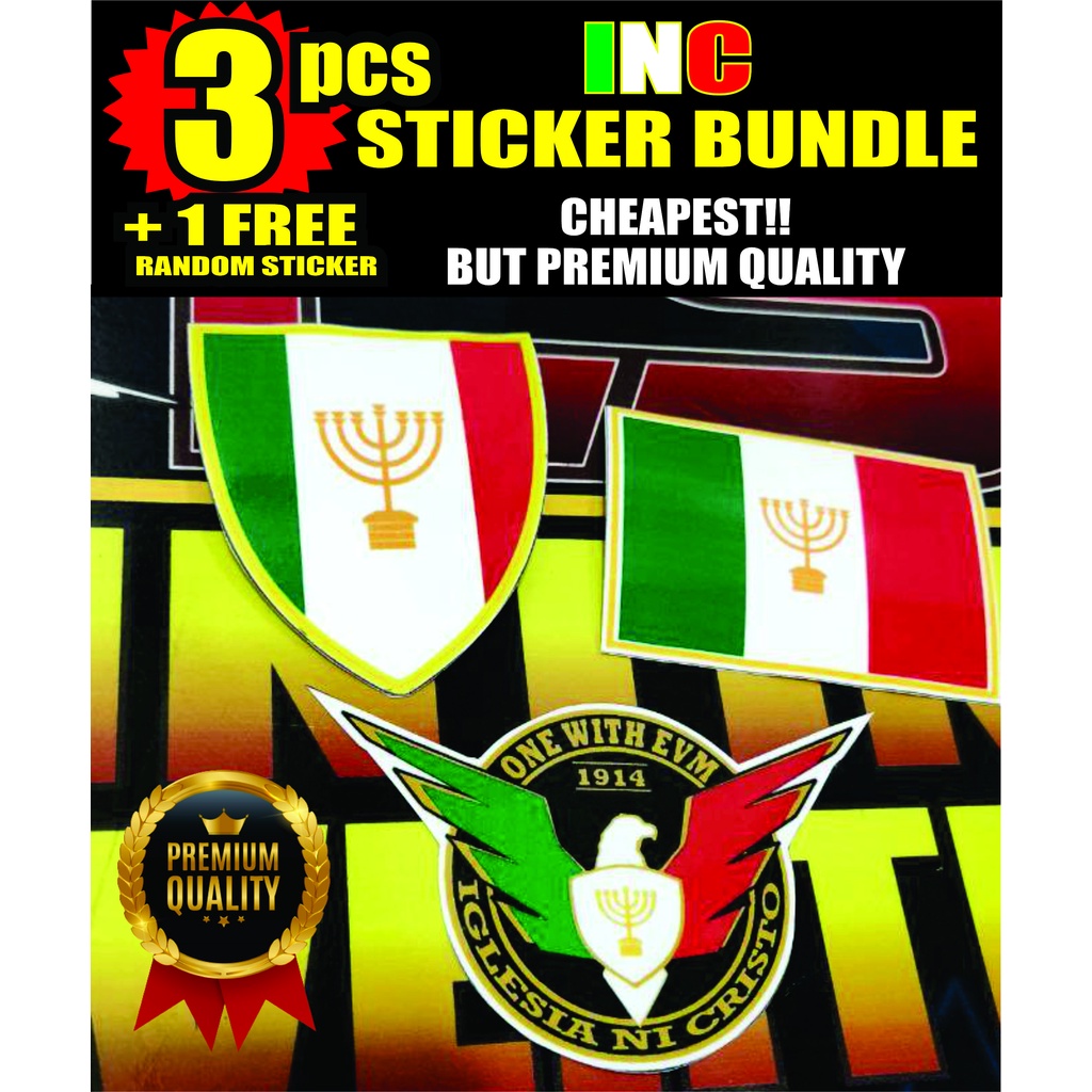 3pcs INC Car Stickers Vinyl *High Quality +1 FREE INC Sticker ...