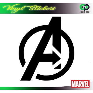 Avengers Logo 001 Single Color Vinyl Sticker (For Laptop