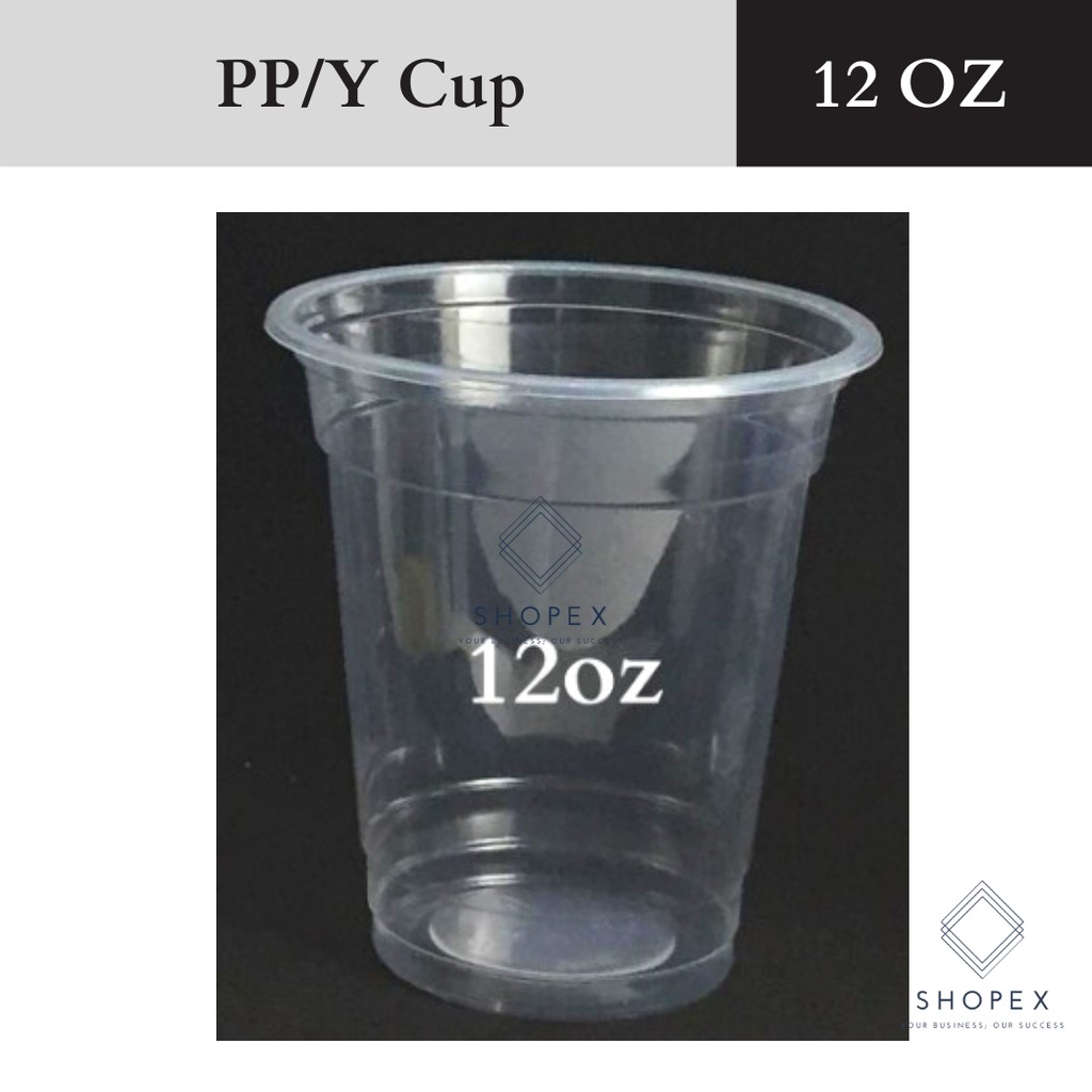 Y Cup Pp Cup 95 Mm 12oz 100 Pcs Bndl Disposable Plastic Cupsmilk Tea Cupsjuice Cups 6646