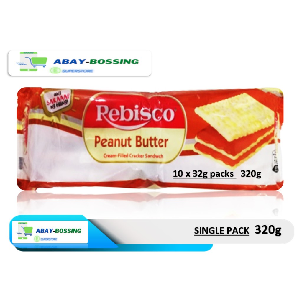 Rebisco Peanut Butter 1 Pack 10 Pcs In 1 Pack 330g 33g X10 Shopee Philippines 4031