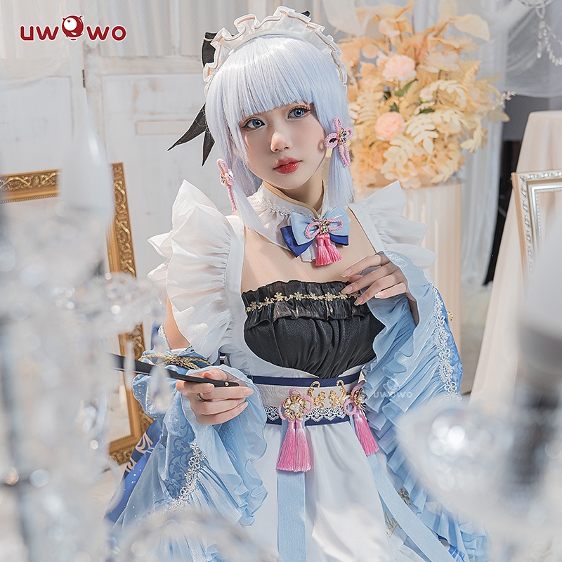 PRE-SALE UWOWO Ayaka Maid Costume Game Genshin Impact Fanart Kamisato ...