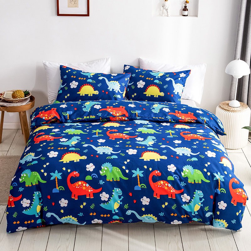 Dinosaur Duvet Cover Bedding Set Quilt Cover Comforter Cover Fitted Bedsheet Cadar Pillow Cases Single Size Super Single Queen Size King Size Shopee Philippines