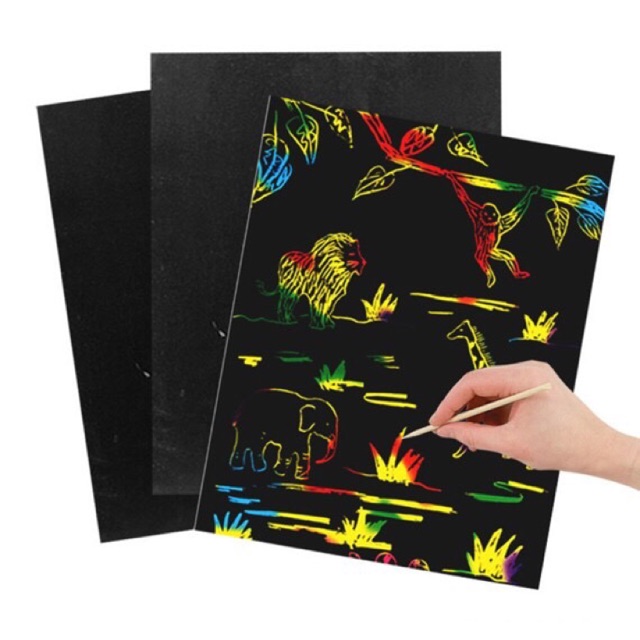 Set of 10 sheets of A3 color scratch paper | Shopee Philippines