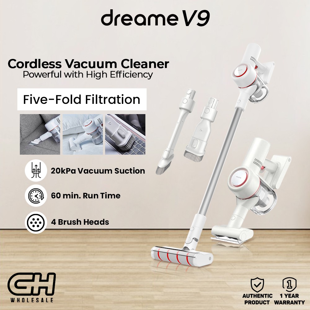 Dreame V9 Cordless Stick Vacuum Cleaner FiveFold HEPA Filtration