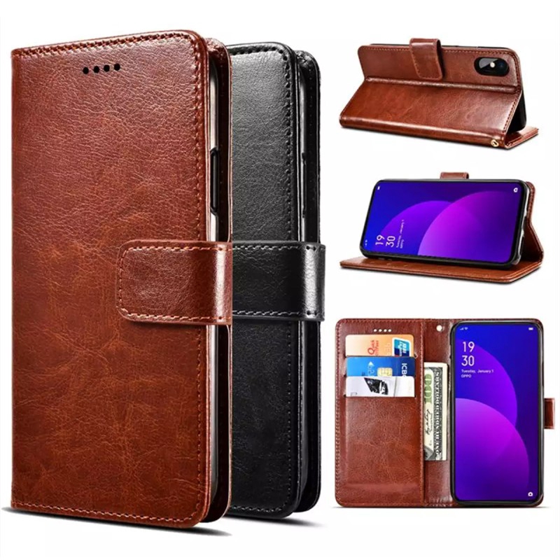 Flip Case Kulit Model Dompet untuk vivo 1601 1806 1808 1901 1906 1714 1817  1816 cod